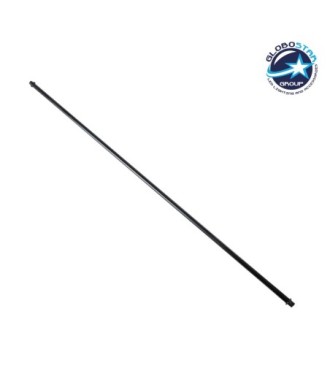 GloboStar® 77566 Σωλήνας Φωτιστικού με Εξωτερικά Πάσα Μαύρος Φ10 x Υ700mm